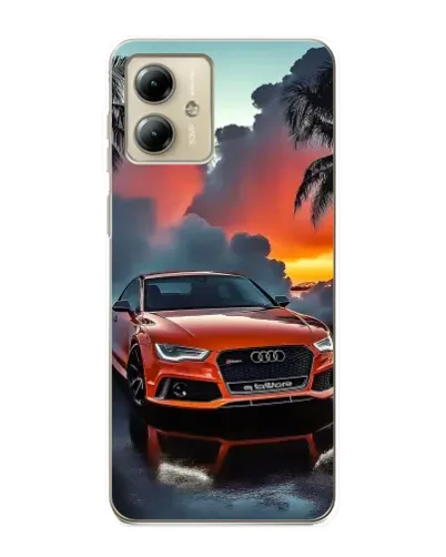 Чехол для Motorola MOTO G14 с картинкой «Audi — закат» Чехол для Motorola MOTO G14 с картинкой «Audi — закат»
