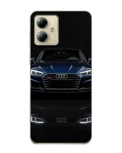 Чехол для Motorola MOTO G14 с картинкой «Audi — ночное отражение» Чехол для Motorola MOTO G14 с картинкой «Audi — ночное отражение»