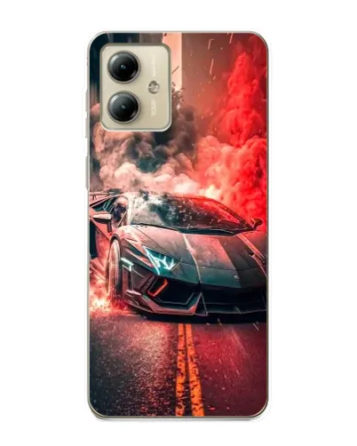 Чехол для Motorola MOTO G14 с картинкой «Lamborghini красный дым» Чехол для Motorola MOTO G14 с картинкой «Lamborghini красный дым»