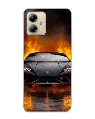 Чехол для Motorola MOTO G14 с картинкой «Lamborghini в огне» Чехол для Motorola MOTO G14 с картинкой «Lamborghini в огне»