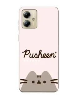 Чехол для Motorola MOTO G14 с картинкой «Pusheen логотип» Чехол для Motorola MOTO G14 с картинкой «Pusheen логотип»