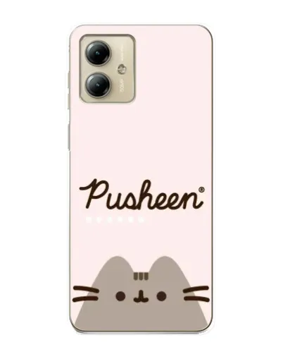 Чехол для Motorola MOTO G14 с картинкой «Pusheen логотип»