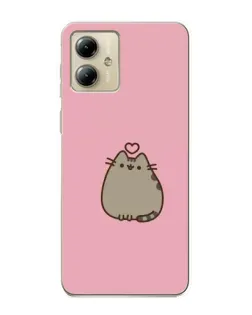 Чехол для Motorola MOTO G14 с картинкой «Pusheen сердце» Чехол для Motorola MOTO G14 с картинкой «Pusheen сердце»