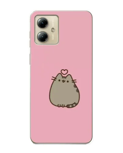Чехол для Motorola MOTO G14 с картинкой «Pusheen сердце»