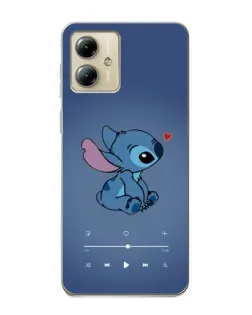 Чехол для Motorola MOTO G14 с картинкой «Музыкальный Stitch»