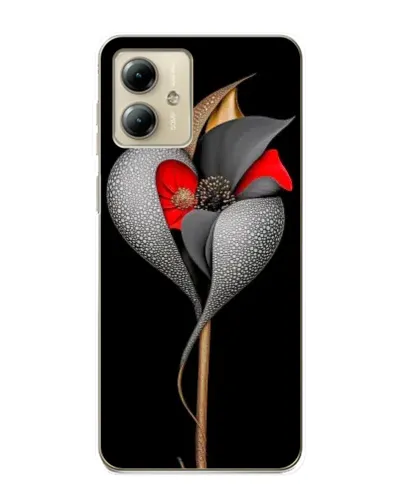 Чехол для Motorola MOTO G14 с картинкой «Серебряный фантазийный цветок» Чехол для Motorola MOTO G14 с картинкой «Серебряный фантазийный цветок»