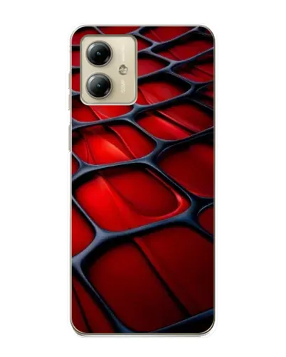 Чехол для Motorola MOTO G14 с картинкой «Красная глянцевая сетка» Чехол для Motorola MOTO G14 с картинкой «Красная глянцевая сетка»