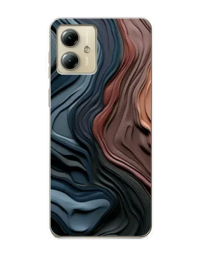 Чехол для Motorola MOTO G14 с картинкой «Цветные волны каньона» Чехол для Motorola MOTO G14 с картинкой «Цветные волны каньона»