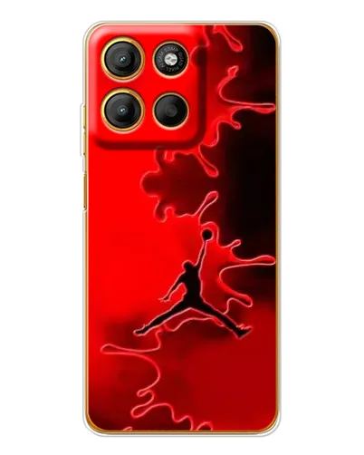 Чехол для Motorola Moto G15 Power с картинкой «Jordan Red Smoke»