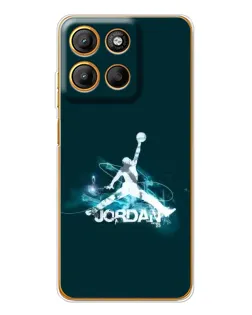 Чехол для Motorola Moto G15 Power с картинкой «Jordan Blue Fire»
