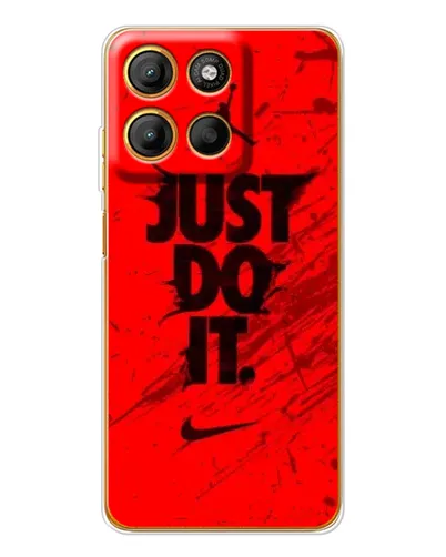 Чехол для Motorola Moto G15 Power с картинкой «Nike Just Do It»