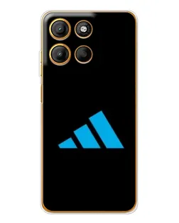 Чехол для Motorola Moto G15 Power с картинкой «Adidas Cyan Logo»