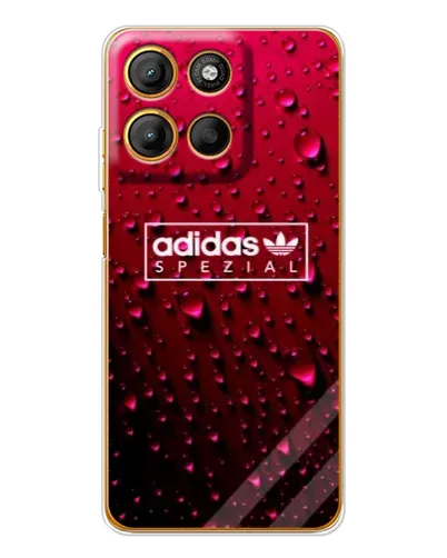 Чехол для Motorola Moto G15 Power с картинкой «Adidas Gold Marble»