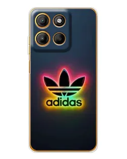 Чехол для Motorola Moto G15 Power с картинкой «Неоновый Adidas»