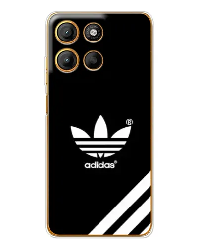 Чехол для Motorola Moto G15 Power с картинкой «Adidas с диагональными полосами»