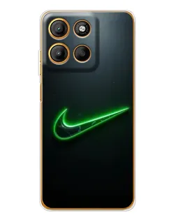 Чехол для Motorola Moto G15 Power с картинкой «Неоновый контур Nike» Чехол для Motorola Moto G15 Power с картинкой «Неоновый контур Nike»