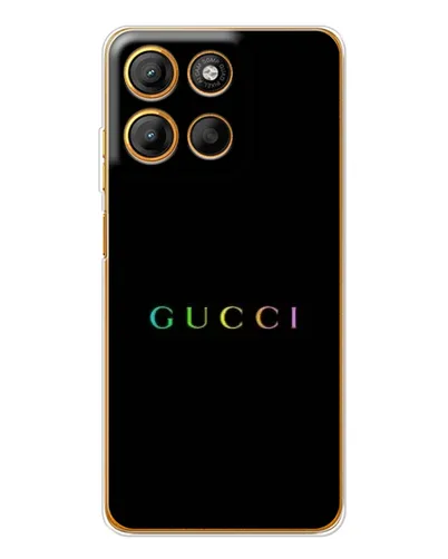 Чехол для Motorola Moto G15 Power с картинкой «Gucci — неоновый минимализм» Чехол для Motorola Moto G15 Power с картинкой «Gucci — неоновый минимализм»