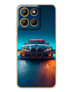 Чехол для Motorola Moto G15 Power с картинкой «BMW — огни неона» Чехол для Motorola Moto G15 Power с картинкой «BMW — огни неона»