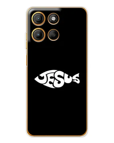 Чохол для Motorola Moto G15 Power з картинкою «Риба Jesus» Чохол для Motorola Moto G15 Power з картинкою «Риба Jesus»