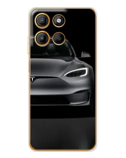 Чехол для Motorola Moto G15 Power с картинкой «Tesla Model S Look»