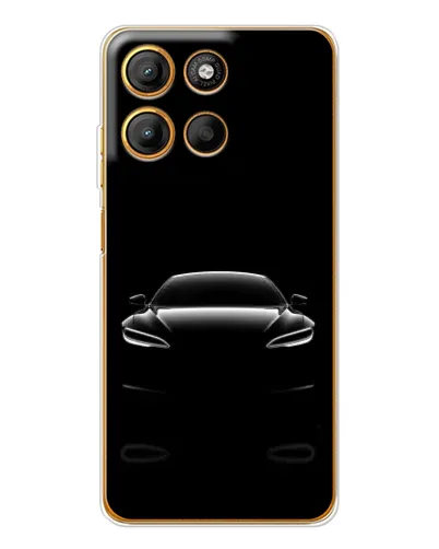 Чехол для Motorola Moto G15 Power с картинкой «Силуэт Tesla Night» Чехол для Motorola Moto G15 Power с картинкой «Силуэт Tesla Night»