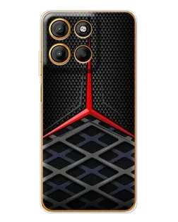 Чехол для Motorola Moto G15 Power с картинкой «Mercedes Carbon Grid»