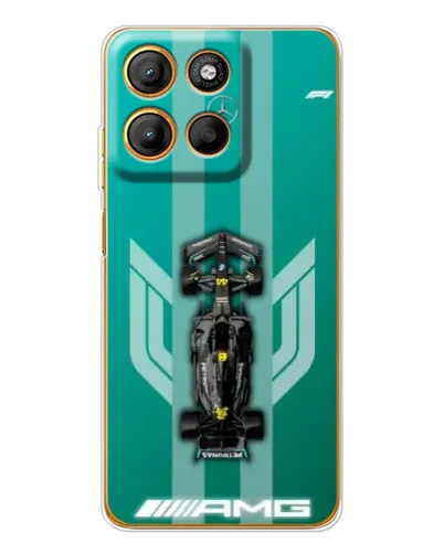 Чехол для Motorola Moto G15 Power с картинкой «Mercedes AMG Petronas»