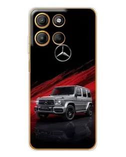 Чехол для Motorola Moto G15 Power с картинкой «Mercedes G-Class красный»