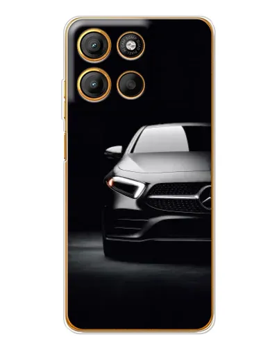 Чехол для Motorola Moto G15 Power с картинкой «Свет фар Mercedes»