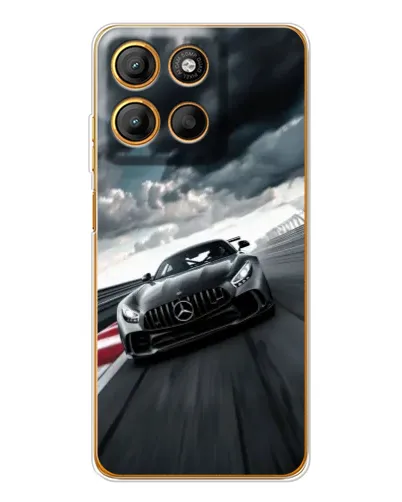 Чехол для Motorola Moto G15 Power с картинкой «Гоночный Mercedes AMG»