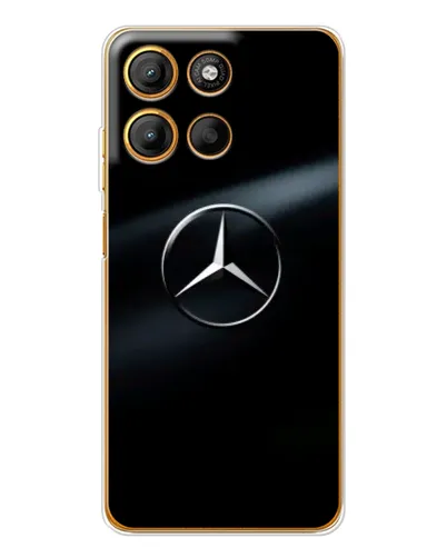 Чехол для Motorola Moto G15 Power с картинкой «Mercedes на металле» Чехол для Motorola Moto G15 Power с картинкой «Mercedes на металле»