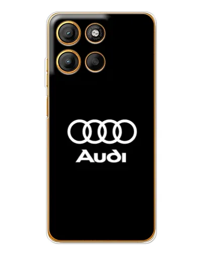 Чехол для Motorola Moto G15 Power с картинкой «Классическое лого Audi»