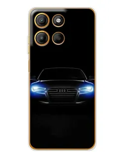 Чехол для Motorola Moto G15 Power с картинкой «Audi в неоне»
