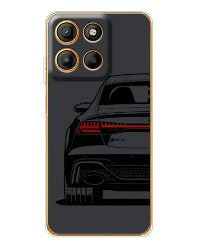 Чехол для Motorola Moto G15 Power с картинкой «Задняя часть Audi — арт»