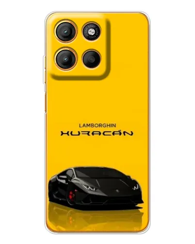 Чехол для Motorola Moto G15 Power с картинкой «Lamborghini Huracan черный»