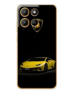 Чехол для Motorola Moto G15 Power с картинкой «Lamborghini желтый акцент»