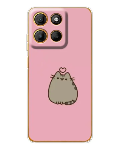 Чехол для Motorola Moto G15 Power с картинкой «Pusheen сердце» Чехол для Motorola Moto G15 Power с картинкой «Pusheen сердце»