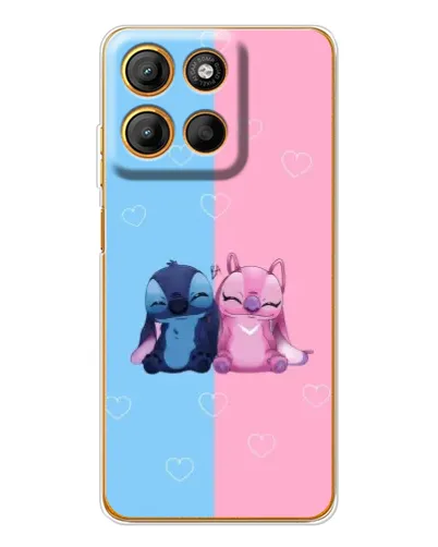 Чехол для Motorola Moto G15 Power с картинкой «Stitch и Angel Love» Чехол для Motorola Moto G15 Power с картинкой «Stitch и Angel Love»