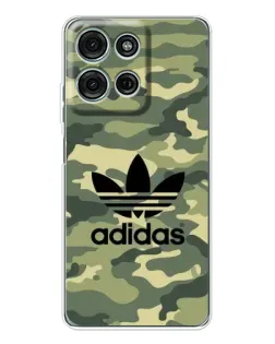 Чехол для Motorola Moto G15 с картинкой «Милитари стиль Adidas»