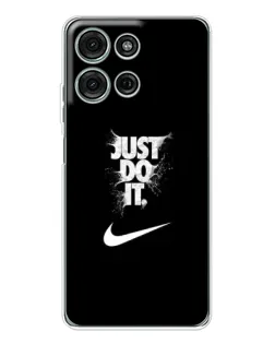Чехол для Motorola Moto G15 с картинкой «Текстовый принт Nike» Чехол для Motorola Moto G15 с картинкой «Текстовый принт Nike»