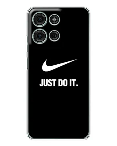 Чехол для Motorola Moto G15 с картинкой «Классический принт Nike»