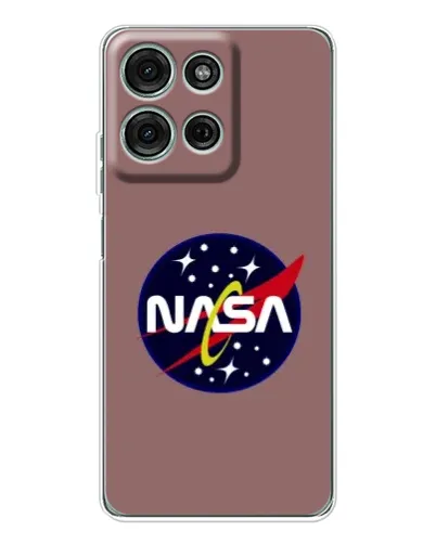 Чехол для Motorola Moto G15 с картинкой «NASA — ретро космос»