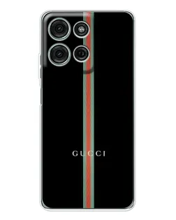 Чехол для Motorola Moto G15 с картинкой «Gucci — строгая линия»