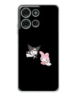 Чехол для Motorola Moto G15 с картинкой «My Melody и Kuromi»