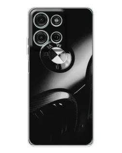 Чехол для Motorola Moto G15 с картинкой «Эмблема BMW — макро»