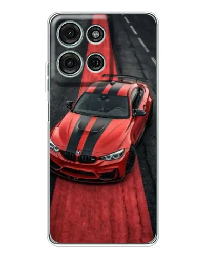 Чехол для Motorola Moto G15 с картинкой «BMW на красной дорожке» Чехол для Motorola Moto G15 с картинкой «BMW на красной дорожке»