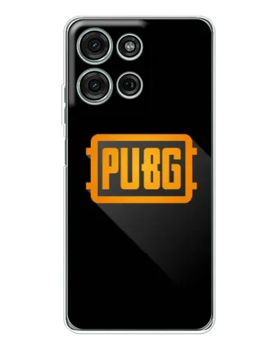 Чехол для Motorola Moto G15 с картинкой «PUBG — рамка лого» Чехол для Motorola Moto G15 с картинкой «PUBG — рамка лого»