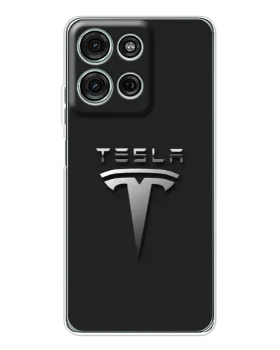 Чехол для Motorola Moto G15 с картинкой «Стальной логотип Tesla» Чехол для Motorola Moto G15 с картинкой «Стальной логотип Tesla»