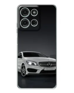 Чехол для Motorola Moto G15 с картинкой «Mercedes AMG GT Silver»