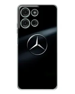 Чехол для Motorola Moto G15 с картинкой «Mercedes на металле» Чехол для Motorola Moto G15 с картинкой «Mercedes на металле»
